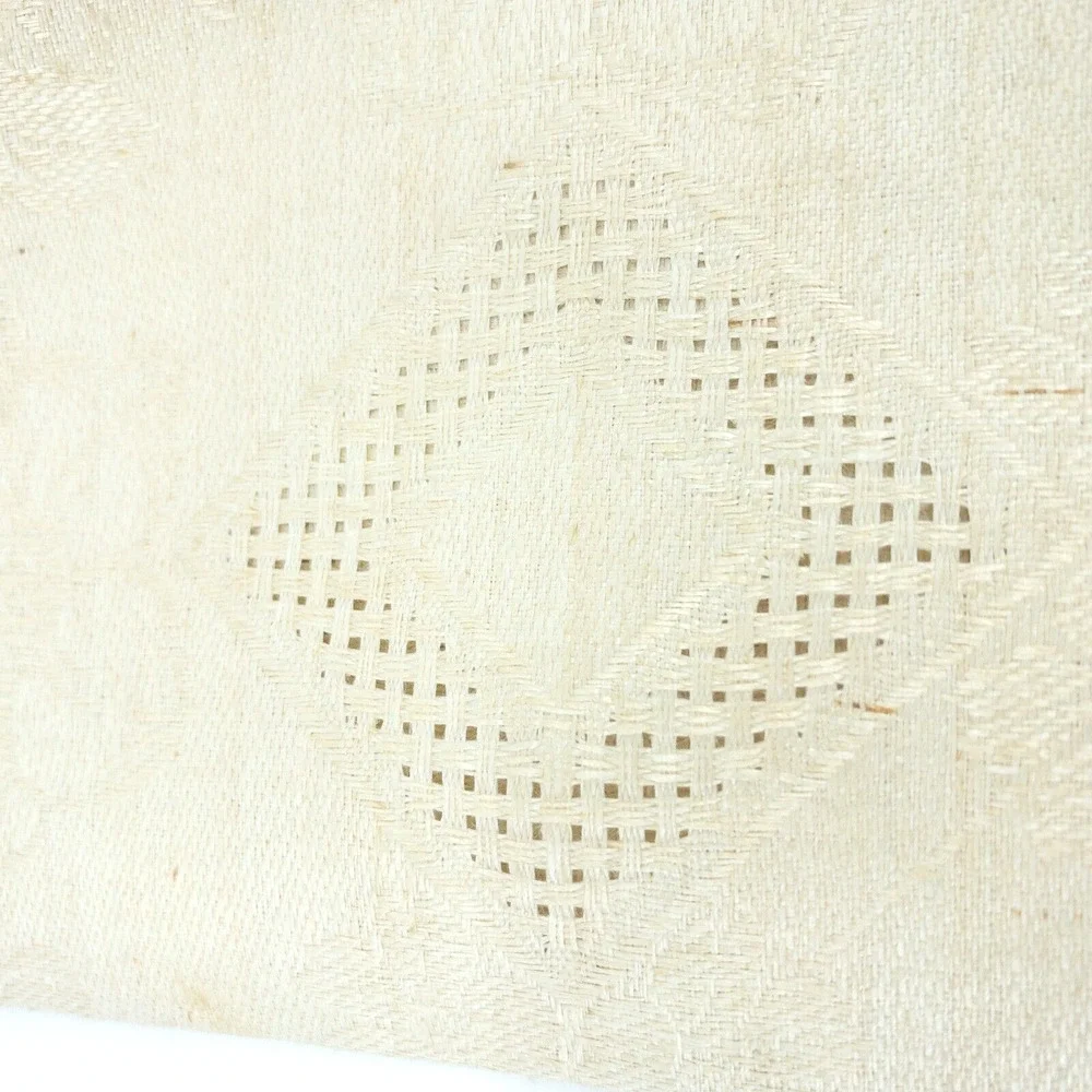 Vintage Linen Napkin Set 11 Beige European 1950s Table Decor